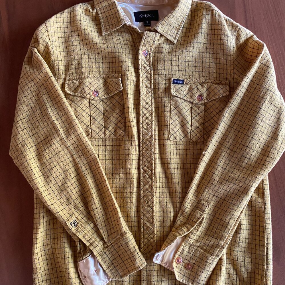 Brixton Flannel Button-down Yellow Plaid